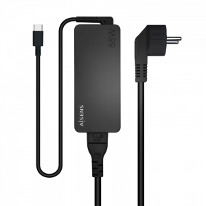 Cargador de portátil aisens asch-1pd65d-bk/ 1xusb tipo-c/ 65w