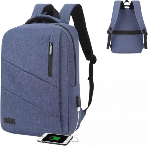 Mochila subblim city backpack para portátiles hasta 15.6"/ puerto usb/ azul