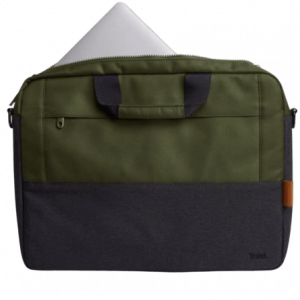 Maletín trust lisboa para portátiles hasta 16"/ verde
