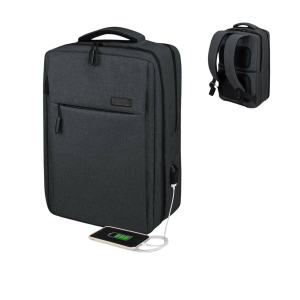 Mochila subblim traveller airpadding backpack para portátiles hasta 15.6"/ puerto usb/ gris