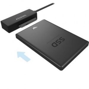 Adaptador para discos duros 2.5"/3.5" aisens ase-35a01b/ usb 3.0 - sata/ con alimentador