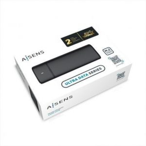 Caja externa para disco ssd m.2 sata/nvme aisens asm2-001b/ usb 3.1/ sin tornillos