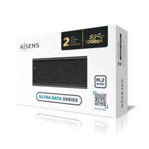 Caja externa para disco ssd m.2 nvme aisens asm2-008b/ usb 3.1 gen2/ sin tornillos