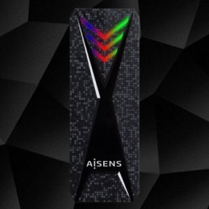 Caja externa para disco ssd m.2 nvme aisens asm2-rgb013b/ usb 3.2 gen2/ sin tornillos