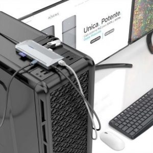 Docking usb tipo-c aisens asuc-12p005-gr/ 2xhdmi/ 3xusb/ 2xusb tipo-c/ 1xrj45/ 1xaudio/ 1xlector tarjetas/ 1x jack/ 1xusb