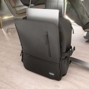 Mochila aisens asbg-bp086-bk para portátiles hasta 15.6"/ impermeable/ negro