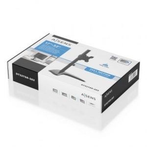 Soporte de sobremesa para monitor aisens dt32tsr-283/ giratorio/ inclinable/ hasta 10kg