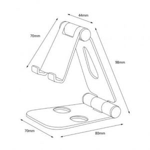 Soporte para smartphone/tablet aisens ms2pm-090/ negro