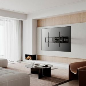 Soporte de pared giratorio/ inclinable/ nivelable aisens wt120tsle-163 para tv de 60-120"/ hasta 120kg