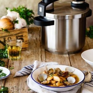 Olla a presión tekna a185602/ ø22cm/ 6l/ acero inoxidable/ apta para inducción