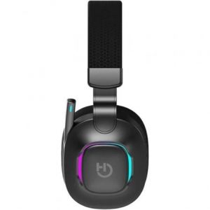Auriculares gaming con micrófono hiditec vortex argb/ jack 3.5/ bluetooth/ negros
