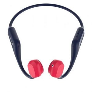 Auriculares inalámbricos deportivos de conducción ósea leotec osea kuri/ con micrófono/ bluetooth/ azules y rojos