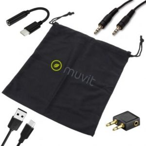 Auriculares inalámbricos muvit mchph0011/ con micrófono/ bluetooth/ negros