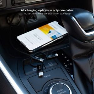 Cable usb 2.0 nanocable 10.01.3200/ lightning macho - micro usb macho/ usb tipo-c macho/ 1m/ negro