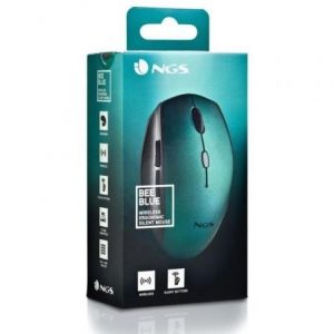 Ratón inalámbrico ngs bee blue/ hasta 1600 dpi/ azul