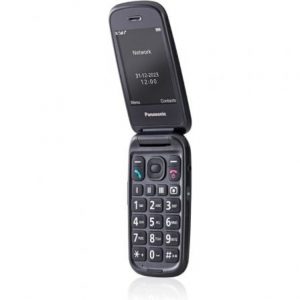 Teléfono móvil panasonic kx-tu550 para personas mayores/ negro