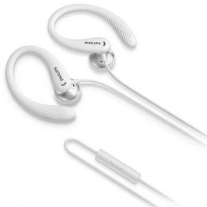 Auriculares deportivos philips taa1105wt/ con micrófono/ jack 3.5/ blancos
