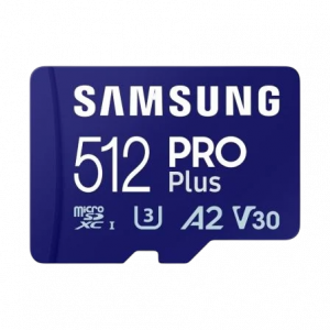 Tarjeta de memoria samsung pro plus 2023 512gb microsd xc/ clase 10/ 180mbs