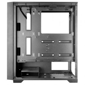 Caja gaming semitorre mars gaming mc-wood/ cristal cromado