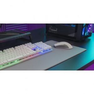 Pack gaming mars gaming mcpx/ teclado h-mech  + ratón óptico + alfombrilla/ blanco