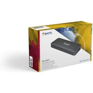 Caja externa para disco ssd m.2 sata tooq tqe-2281g/ usb 3.0/ sin tornillos