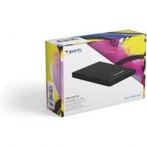 Caja externa para disco duro de 2.5" tooq tqe-2527b/ usb 3.1