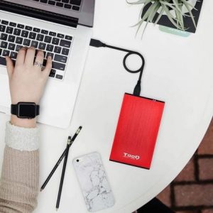 Caja externa para disco duro de 2.5" tooq tqe-2527r/ usb 3.1