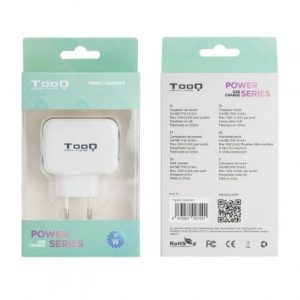 Cargador de pared tooq tqwc-1s02wt/ 2xusb/ 17w