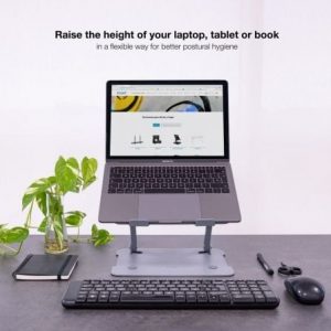 Soporte tooq tqlrs0012-al-g para portátiles hasta 17.3"