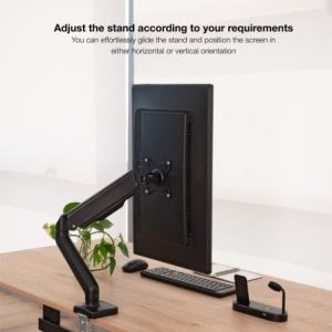 Soporte de mesa para monitor tooq db5032tnr-b/ giratorio/ inclinable/ hasta 9kg