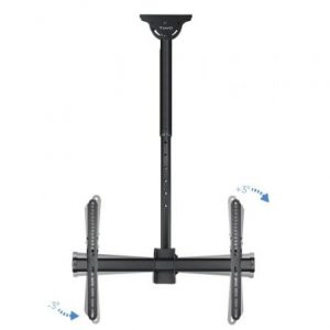 Soporte de techo giratorio/ inclinable/ nivelable tooq lpce1170tsli-b para tv de 37-70"/ hasta 50kg