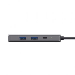 Docking usb tipo-c trust dalyx/ 2xusb/ 2xusb tipo-c/ 1xhdmi/ 1xrj45/ gris