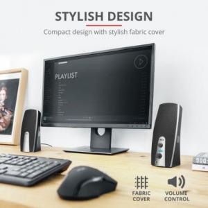 Altavoces trust mila/ 10w/ 2.0