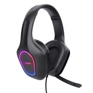 Auriculares gaming con micrófono trust gaming gxt 416 zirox/ jack 3.5/usb negros