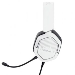 Auriculares gaming con micrófono trust gaming gxt 492w carus/ jack 3.5/ blancos
