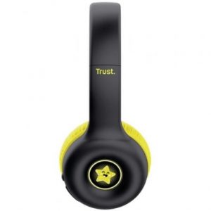 Auriculares infantiles inalámbricos trust nouna kids/ con micrófono/ negros