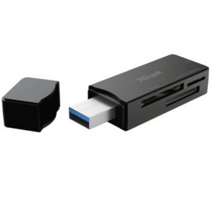 Lector de tarjetas externo trust nanga 21935/ usb 3.1