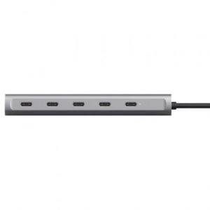 Hub usb tipo-c trust halyx/ 4xusb tipo-c/ 1xusb tipo-c pd
