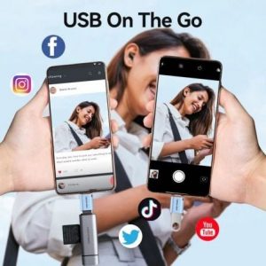 Adaptador otg usb 3.1 vention cubh0/ usb tipo-c macho - usb hembra/ azul