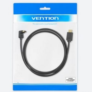 Cable hdmi 2.0 4k acodado vention aaqbg/ hdmi macho - hdmi macho/ 1.5m/ negro