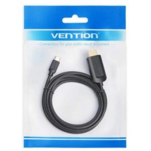 Cable conversor hdmi 1.4 4k vention cgubh/ usb tipo-c macho - hdmi macho/ 2m/ negro