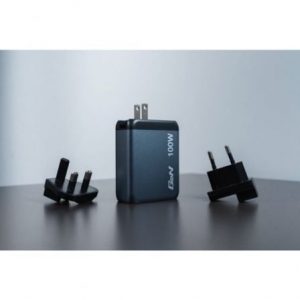Cargador de pared universal gan verbatim gnc-100/ 3xusb tipo-c/ 1xusb/ 100w