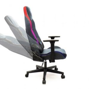 Silla gaming woxter stinger station elite/ luces led/ azul y rosa