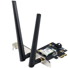 Tarjeta de red inalámbrica-pci express asus pce-axe5400/ 5400mbps/ 2.4/5/6ghz