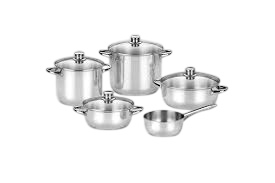 Pack batería de cocina monix optima2 ma50001/ cazo ø16cm/ ollas ø20 - 24cm/ cacerolas ø20 - 24cm/ acero inoxidable/ apta para