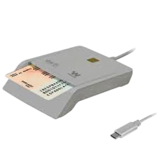 Lector de dni y tarjetas woxter pe26-198/ blanco/ usb 2.0