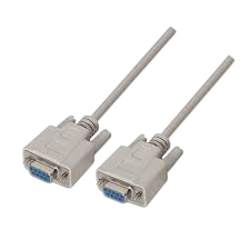 Cable serie null modem aisens a112-0067/ db9 hembra - db9 hembra/ hasta 0.15w/ 1.6mbps/ 1.8m/ beige