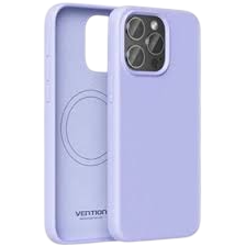 Funda silicona con magsafe vention kuev0-20/ compatible con iphone 14 plus/ morada