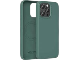 Funda silicona con magsafe vention kufg0-10/ compatible con iphone 15/ verde ciprés