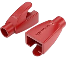 Funda protectora rj45 vention iodr0-100/ 100 uds/ roja